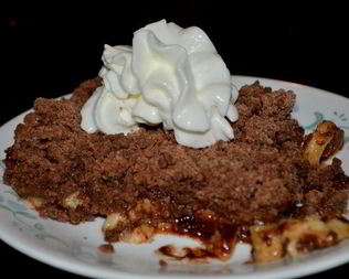 Бананово-шоколадный крамблс