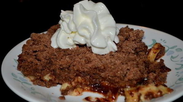 бананово-шоколадный крамблс