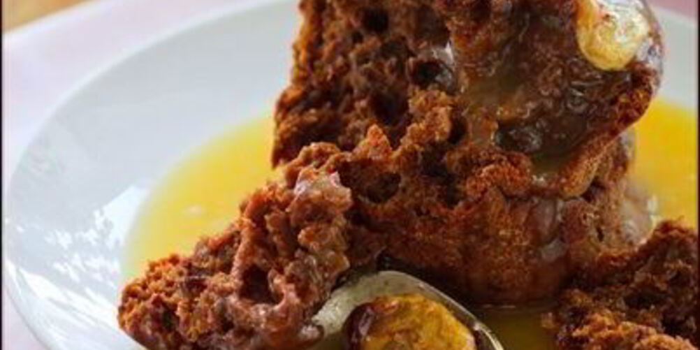 Рецепт банановый пудинг с карамельным соусом