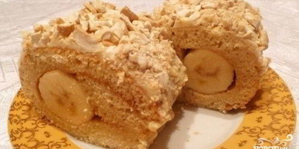 Рецепт банановый рулет