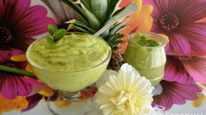 Десерт Авокадовы истории — Авокадо с ананасом