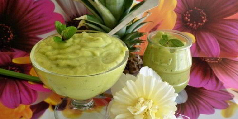 Рецепт десерт авокадовы истории — авокадо с ананасом