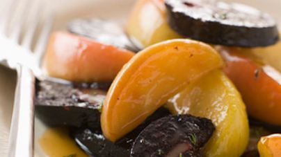 Десерт с яблоками в сидре