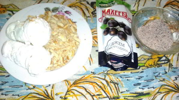 десерт ягодный снег