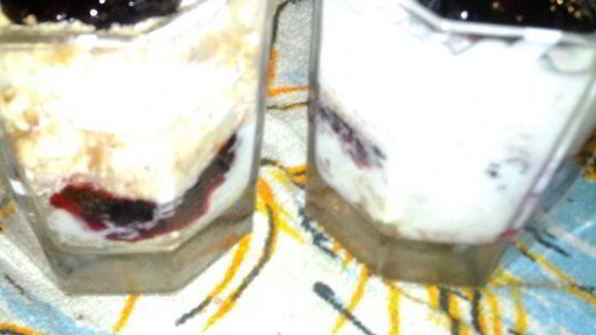 десерт ягодный снег