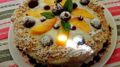 Фруктовый десерт Арбузный торт