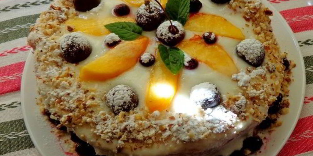 Рецепт фруктовый десерт арбузный торт