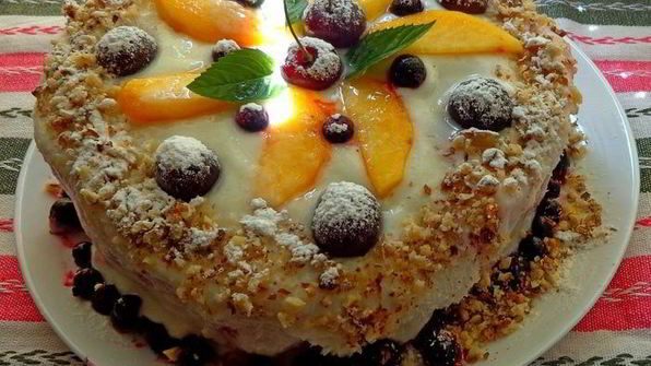 фруктовый десерт арбузный торт