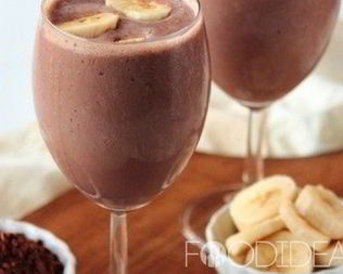 Горячий шоколад с бананом