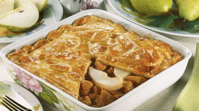 Груши, запеченные в слоеном тесте