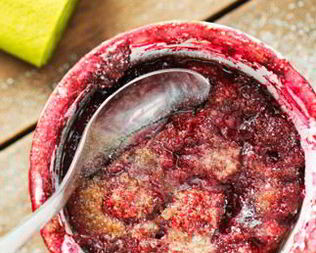 Клафути с малиной