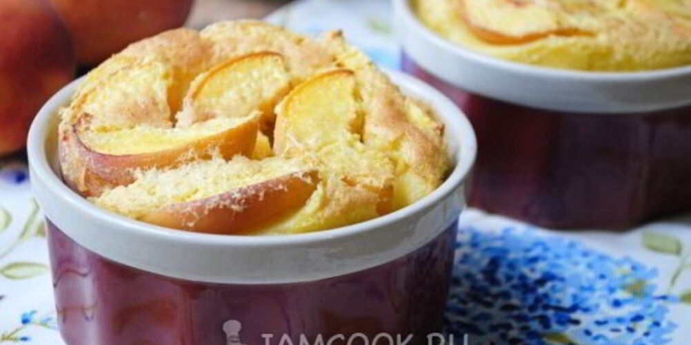 Рецепт клафути с персиками