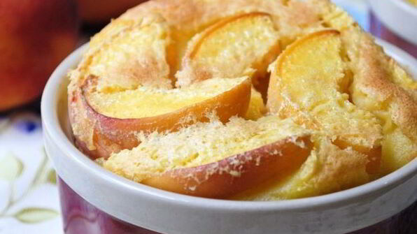 клафути с персиками