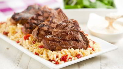 Баранина с горчичным кремом