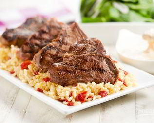 Баранина с горчичным кремом