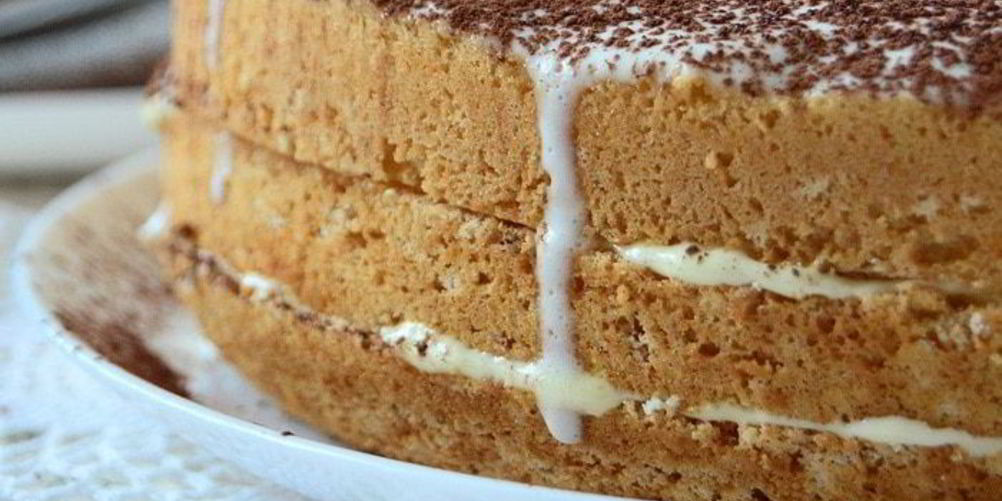 Рецепт бисквит с лимонным кремом