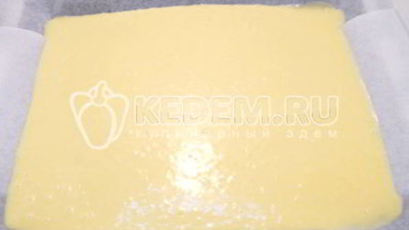 бисквитный рулет с кремом зимнее полено