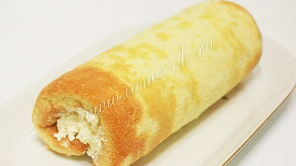 бисквитный рулет с кремом