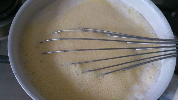 блинчики с клубникой и заварным кремом