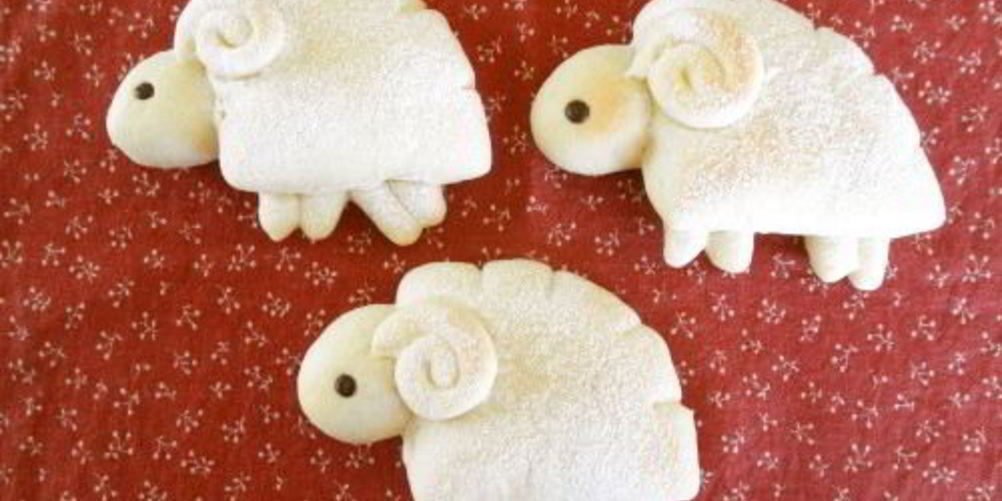 Рецепт булочки с кремом в виде барашек