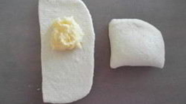 булочки с кремом в виде барашек