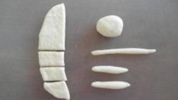 булочки с кремом в виде барашек