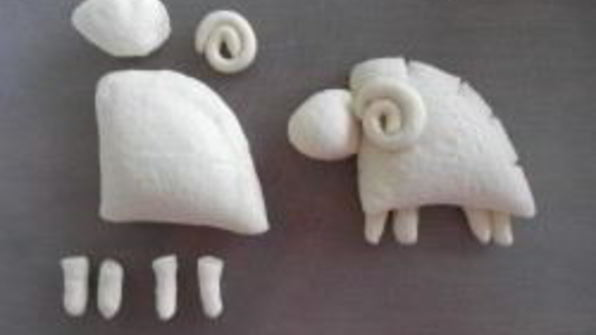 булочки с кремом в виде барашек