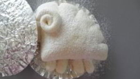 булочки с кремом в виде барашек