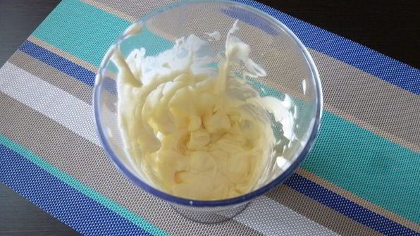 черничные блинчики с кремом из маскарпоне