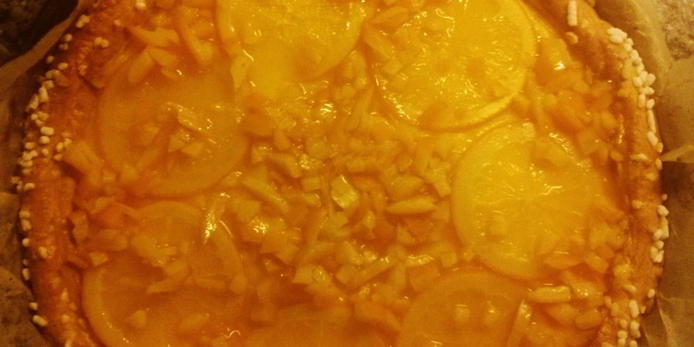 Рецепт итальянская кростата с заварным кремом и карамелизованными апельсинами