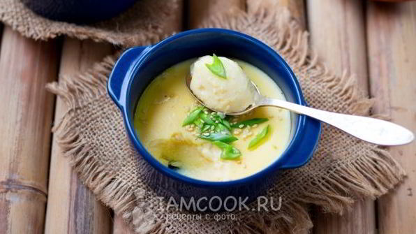 китайский заварной яичный крем на пару