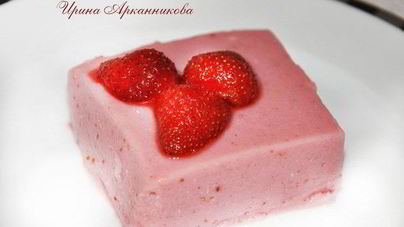 Клубничный крем с плавленным сыром