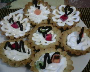 Корзиночки с кремом