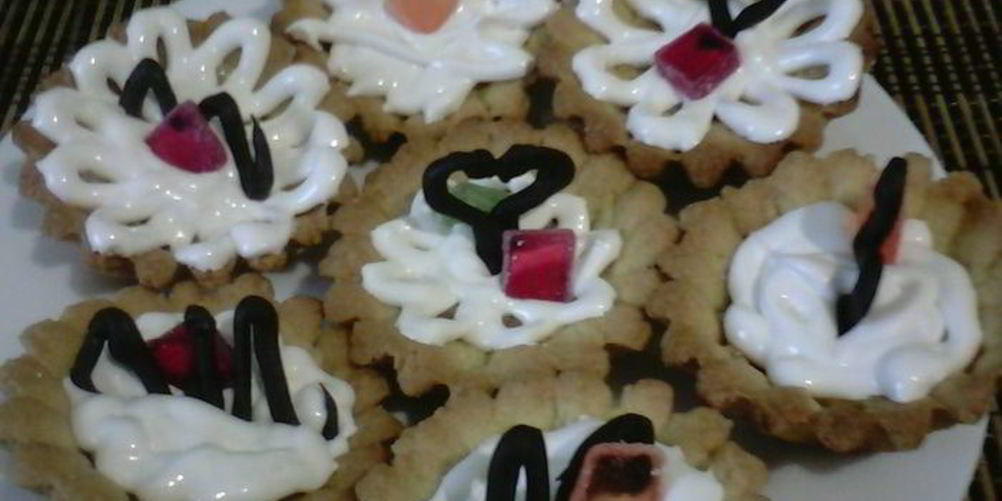 Рецепт корзиночки с кремом