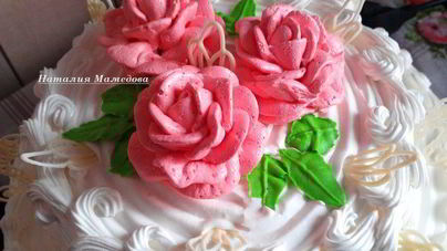 Масляно-белковый крем для оформления