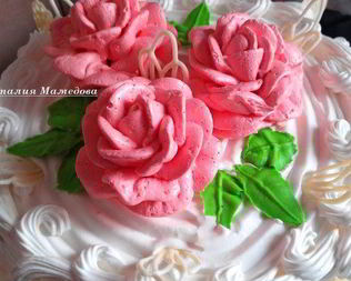 Масляно-белковый крем для оформления