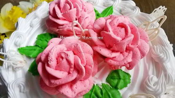 масляно-белковый крем для оформления