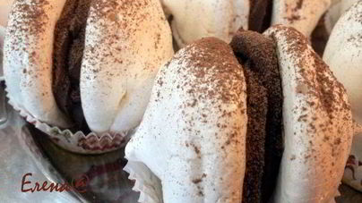 Меренги с шоколадным кремом