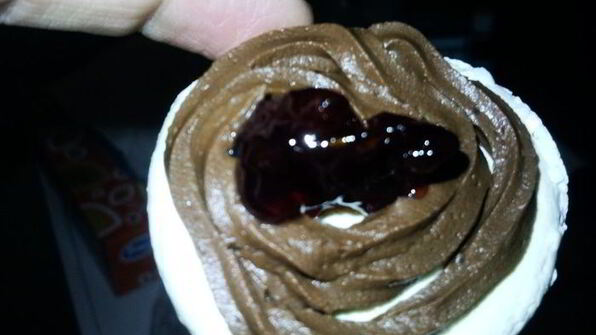 меренги с шоколадным кремом