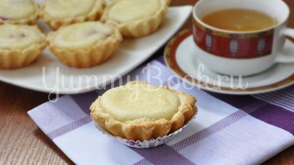 песочные корзиночки с творожным кремом