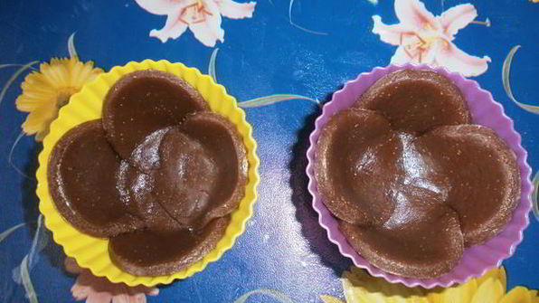 шоколадно-кофейные корзинки с кремом