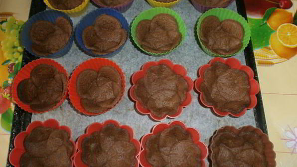 шоколадно-кофейные корзинки с кремом