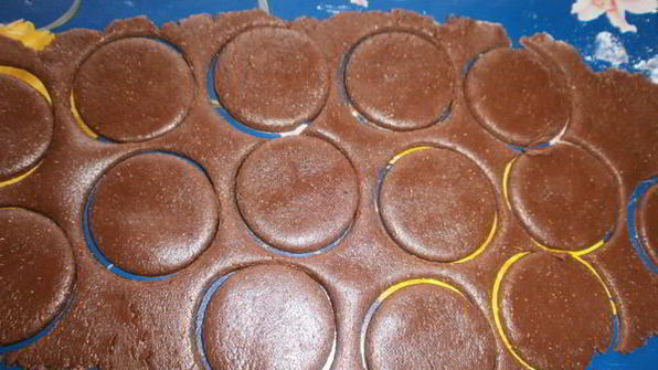 шоколадно-кофейные корзинки с кремом