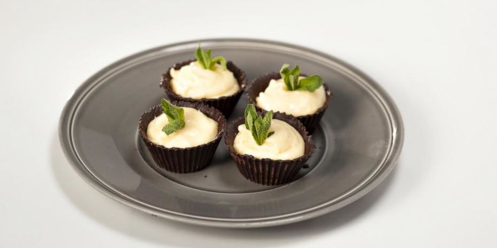 Рецепт шоколадные корзиночки с лимонным кремом