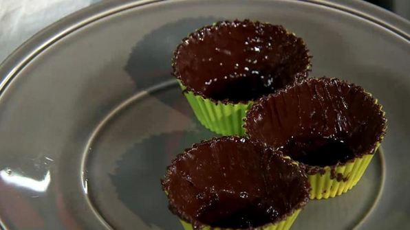 шоколадные корзиночки с лимонным кремом