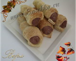 Слоеные трубочки с кремом