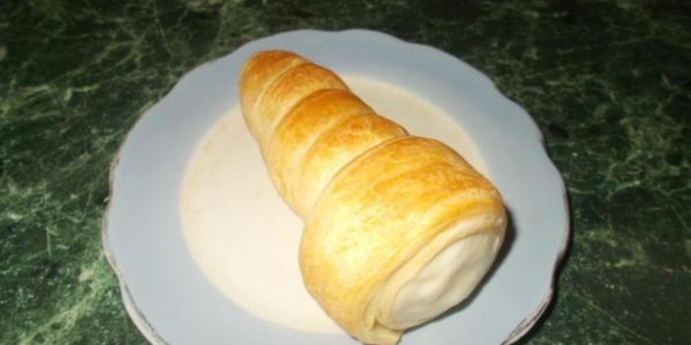 Рецепт слоеные трубочки с заварным кремом