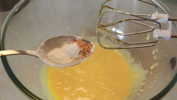 слоеные звездочки с кремом патисьер и кусочками яблока