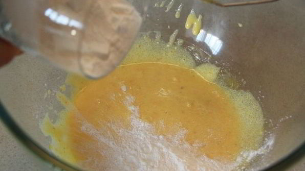 слоеные звездочки с кремом патисьер и кусочками яблока