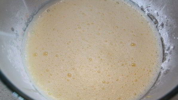 слоеные звездочки с кремом патисьер и кусочками яблока